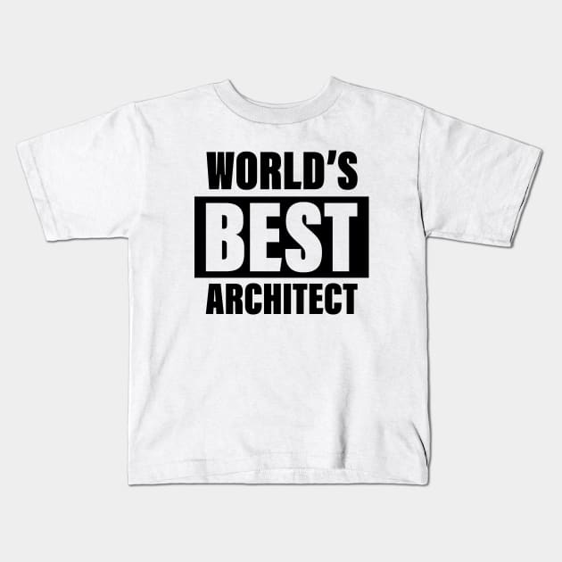 Worlds Best Architect Architecture Scale Art Studio Building Drafting Drawing Ruler Funny Modeling Women Wine Office Kids T-Shirt by Shirtsurf
